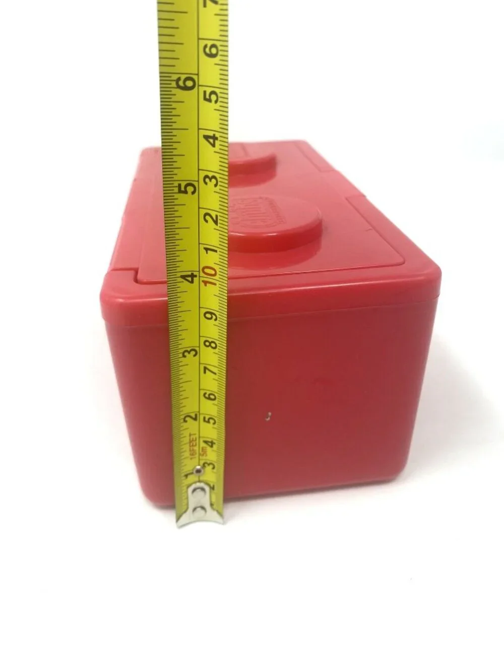 Vintage Chubbs Stackables Red Refillable Baby Wipes Storage Container EUC